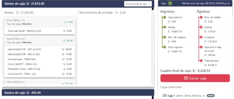 Modulo de caja chica